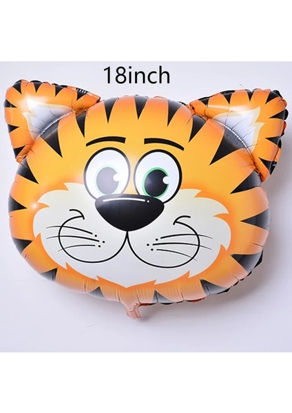 18 Inç Kaplan 1 Adet Büyük Karikatür Hayvan Kirpi Tilki Rakun Sincap Balonlar Orman Partisi Doğum Günü Dekorasyon Bebek Duş Orman Oyuncak Globos (Yurt Dışından)