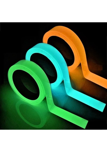 Yeşil Genişlik 1.5 cm Pet Işıklı Bant Karanlıkta Parlayan Gece Görüş Floresan Bant Ev/ofis/bahçe Güvenlik Uyarı Dekor Dıy Zanaat Aksesuarları (Yurt Dışından) fiyatları
