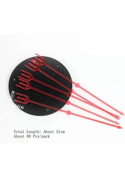 Kırmızı Büyük 80 Adet Üç Uçlu Çiçek Aranjmanı Buket Ambalaj Kartı Sabit Plastik El Yapımı Dıy Kart Sahibinin 80 Adet (Yurt Dışından) fiyatları