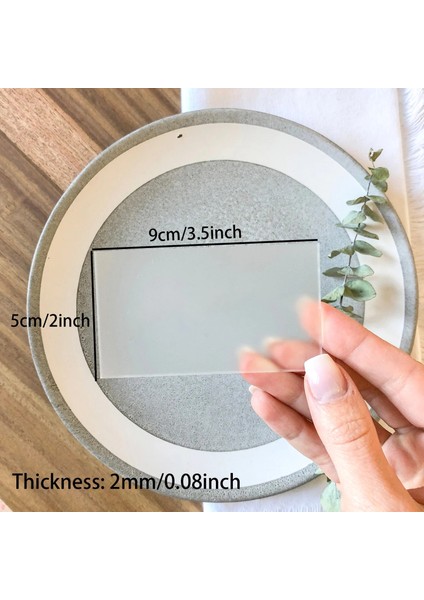 Gümüş 1.6mm 50 Adet Buzlu Akrilik Düğün Yeri Kartı Boş Dikdörtgen Adı Yer Kartı, Gelin/bebek Partisi, Konuk Parti Ayarı Dekor Gıda Etiketi Şekeri (Yurt Dışından) modelleri