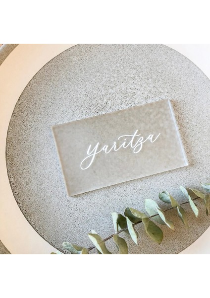 Gümüş 1.6mm 50 Adet Buzlu Akrilik Düğün Yeri Kartı Boş Dikdörtgen Adı Yer Kartı, Gelin/bebek Partisi, Konuk Parti Ayarı Dekor Gıda Etiketi Şekeri (Yurt Dışından) indirimleri