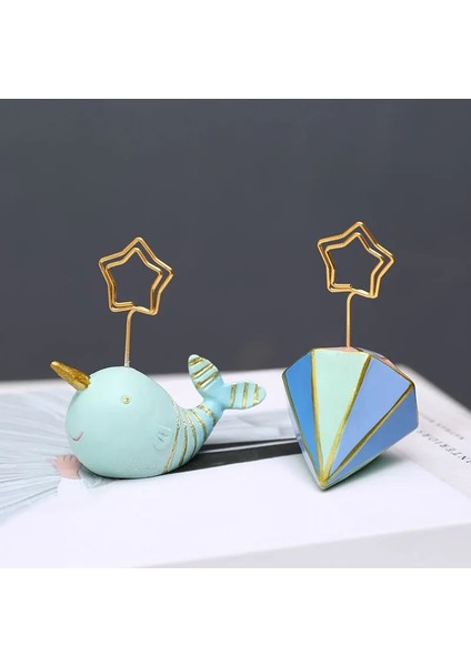 B 1 Adet Kawaii Fotoğraf Klip Düğün Dekorasyon Masa Numarası Tutucu Isim Kartı Standı Raf Yer Kartı Kartpostal Masa Notları Tutucu Süsler (Yurt Dışından) fırsatları