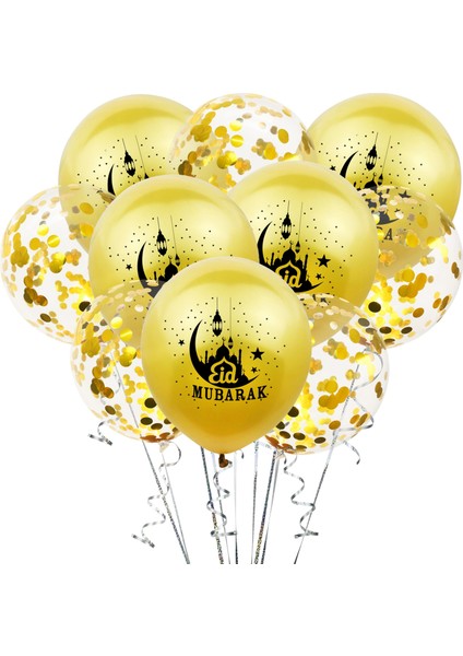 Resim Olarak 10 Adet Eid Mubarak Balonlar Konfeti Balonları Islam Yeni Yıl Dekor Mutlu Ramazan Müslüman Festivali Dekorasyon Ramazan Malzemeleri (Yurt Dışından) indirimleri