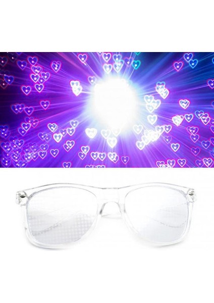 05 Yıldız/kalp Şeklinde Güneş Gözlüğü Aşk Şekli Özel Efektler Geceleri Işığın Yıldız Şeklinde Gözlüğe Dönüşmesini Izlemek Için Güneş Gözlüğü (Yurt Dışından)