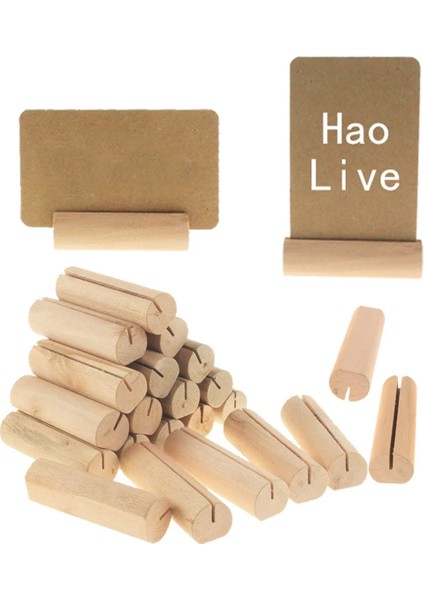 Dikdörtgen 7 cm 10 Adet 20 Adet Ahşap Yer Kartı Tutucu Fotoğraf Kartpostal Tutucu Rustik Düğün Doğum Günü Partisi Masa Numarası Adı Standup Işaretleri Tabanı (Yurt Dışından) modelleri