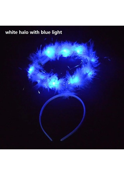 Stil 4 Kadın Kız Yanıp Sönen Light Up Melek Işık Halkası LED Kafa Bandı Glow Neon Parti Cosplay Doğum Günü Kostümleri Festivali Düğün Ramazan (Yurt Dışından)