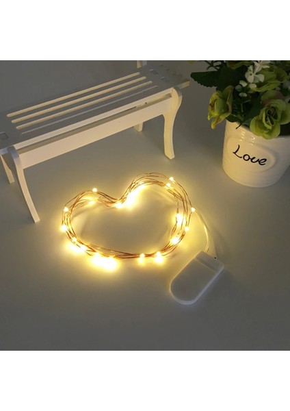 Mavi 3 M Luces LED Bakır Tel Peri Işıklar Akülü LED Dize Işıklar Parti Düğün Kapalı Noel Dekorasyon Çelenk Işıkları (Yurt Dışından) fırsatları