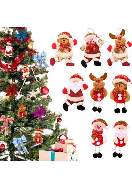 B 2023 Mutlu Yeni Yıl Noel Süsler Dıy Noel Hediyesi Noel Baba Kardan Adam Ağacı Kolye Bebek Ev Için Süslemeleri Asın Noel Natal (Yurt Dışından)