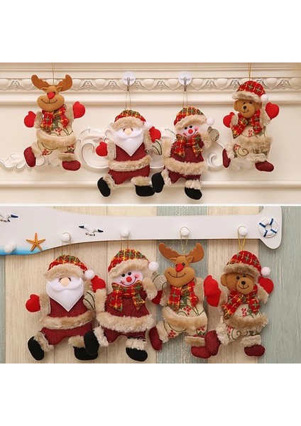 B 2023 Mutlu Yeni Yıl Noel Süsler Dıy Noel Hediyesi Noel Baba Kardan Adam Ağacı Kolye Bebek Ev Için Süslemeleri Asın Noel Natal (Yurt Dışından)