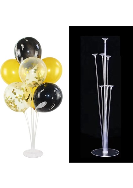 7 Tüp LED Sıcak Beyaz 1 Takım Balonlar Tutucu Sütun Standı Tutucu Çıkartmalar Düğün Çocuklar Için Doğum Günü Partisi Bebek Duş Dekorasyon Balon Aksesuarları (Yurt Dışından) fiyatları