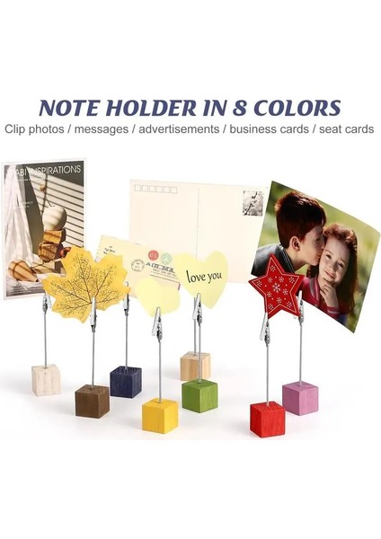 Mavi Yer Kart Sahipleri Masa Numarası Sahipleri Ahşap Taban Fotoğraf Klipleri Yer Kartı Tutucu Masaüstü Not Klipleri Standlar Düğün Masası Numarası (Yurt Dışından)