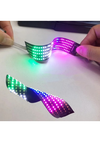 Rgb Çok Renkli 170 Rgb Esnek Ekran Renkli Ekran LED Modül Şerit Işık Uygulaması Bluetooth Dıy Şapka Elbise Çantası Ayakkabı Kelime Kaydırma Matris Ekranı (Yurt Dışından)