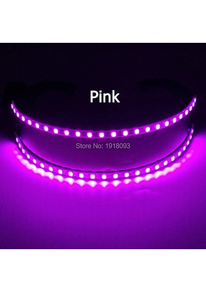 Pembe 1 Yeni Moda LED Gözlük Yanıp Sönen Light Up Gözlük Dj Bar Gece Parti Kostüm Gözlük Dans Gösterisi Aydınlatma Sahne (Yurt Dışından)