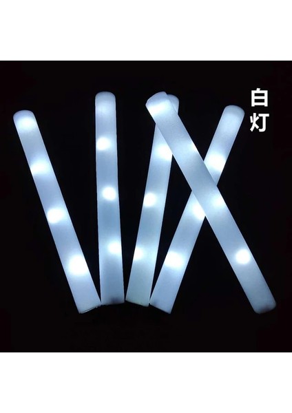 Sabit Beyaz 30 Adet LED Işıklı Çubuklar Parti Rave Köpük Parlak Çubuk Kolye Floresan Koyu Işık Bar Düğün Doğum Günü Festivali Konser Malzemeleri Için (Yurt Dışından)