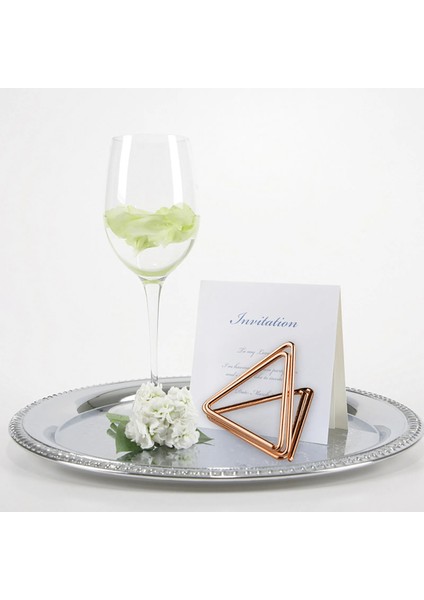 36 Gül Altın Üçgen Altın Özel Şekil Fotoğraf Tutucu Standları Masa Numarası Tutucular Düğün Dekor Için Kart Kağıdı Menü Klipleri Yeri (Yurt Dışından) fırsatları