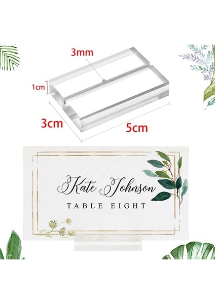 3mm 20 Adet Şeffaf Akrilik Standı 2/3mm Yuvası Düğün Burcu Tutucu Tabanı Düğün Için, Masa Numarası, Kartvizit, Yapışkan Notlar, Toplantı, Menü, Parti (Yurt Dışından)