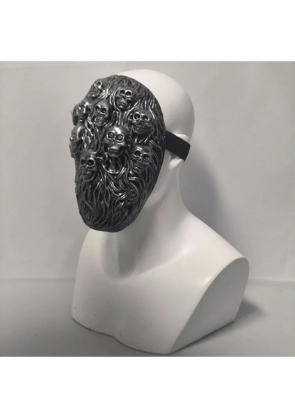 Bir Kıyamet Kafatası Cyberpunk Maskesi Korku Tam Yüz Lateks Maske Cadılar Bayramı Için Serin Steampunk Cosplay Maskara Erkekler Için Kafatası Maskesi Korku (Yurt Dışından) indirimleri