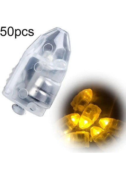 Sarı 50 Adet Renkli LED Balon 10/50 Adet Işıklar Glow Flaş Topu Lambaları Kağıt Mini Fener Lambası Noel Cadılar Bayramı Dekorasyon (Yurt Dışından)