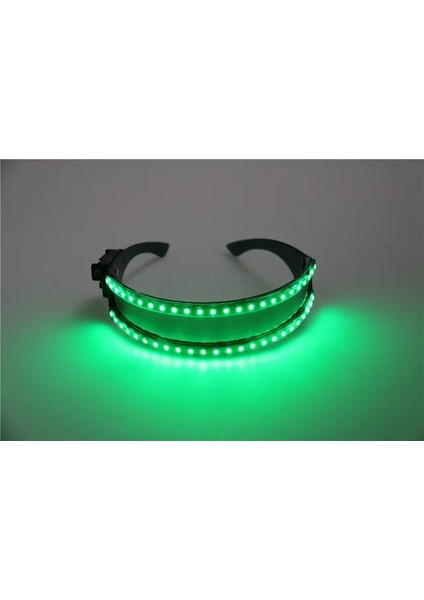 Yeşil LED Gözlük Moda Parlayan Gözlük Gözlük LED Rave Parti Lazer Gözlük Paskalya Noel Cadılar Bayramı Doğum Günü Gece Bar Dans Dekor Için (Yurt Dışından)