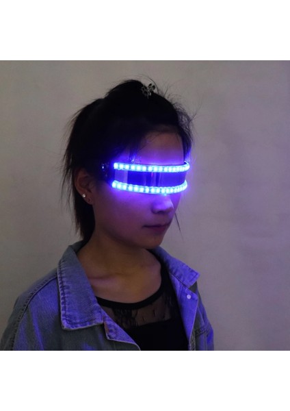 Yeşil LED Gözlük Moda Parlayan Gözlük Gözlük LED Rave Parti Lazer Gözlük Paskalya Noel Cadılar Bayramı Doğum Günü Gece Bar Dans Dekor Için (Yurt Dışından) fırsatları
