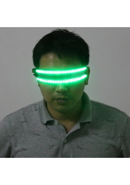 Yeşil LED Gözlük Moda Parlayan Gözlük Gözlük LED Rave Parti Lazer Gözlük Paskalya Noel Cadılar Bayramı Doğum Günü Gece Bar Dans Dekor Için (Yurt Dışından) indirimleri