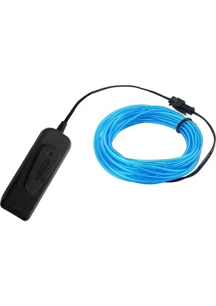 Mavi 1 M Glow El Tel Kablo LED Neon Noel Dans Partisi Dıy Kostümleri Giyim Aydınlık Araba Işık Dekorasyonu Elbise Topu Rave 1 M/3 M/5 M (Yurt Dışından)