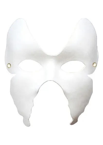 E Maskeleri Kedi Yüz Cosplay Kağıt Tilki Parti Diy Yarım Masqueradewhite Kostüm Anime Craftanimal Boş Boyanabilir Amsk Boyasız Paintin (Yurt Dışından)