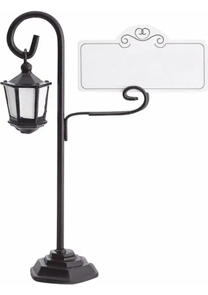 Siyah Sokak Lambası Parti Malzemeleri Fotoğraf Dekorasyon Düğün Iyilik Yer Kartları Isim Tutucu Resepsiyon Klip Koltuk Kartı (Yurt Dışından)