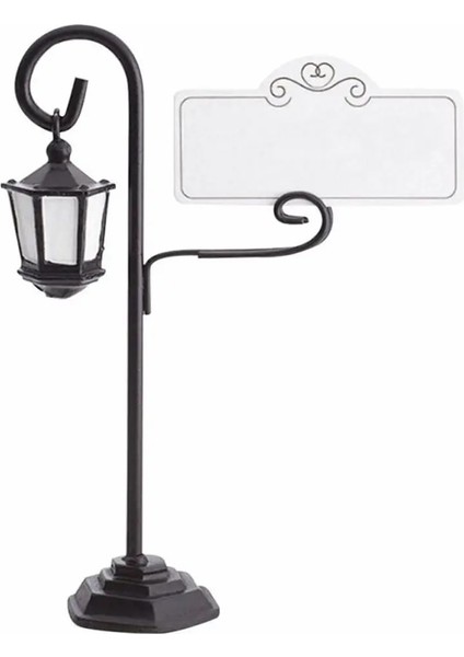 Siyah Sokak Lambası Parti Malzemeleri Fotoğraf Dekorasyon Düğün Iyilik Yer Kartları Isim Tutucu Resepsiyon Klip Koltuk Kartı (Yurt Dışından) fırsatları