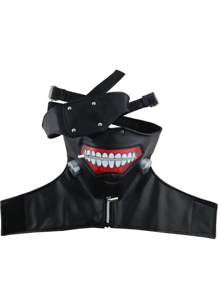 Pu Anime Tokyo Ghoul Kaneki Ken Cosplay Kostümleri Maske Korkunç Cadılar Bayramı Partisi Masquerade Maskeleri Karnaval Festivali Dekorları Sahne Sahne (Yurt Dışından)