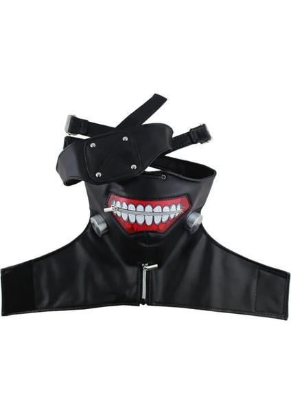 Pu Anime Tokyo Ghoul Kaneki Ken Cosplay Kostümleri Maske Korkunç Cadılar Bayramı Partisi Masquerade Maskeleri Karnaval Festivali Dekorları Sahne Sahne (Yurt Dışından) indirimleri