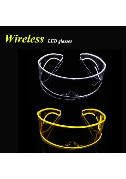 01 Mor Serin El Tel Gözlük Aydınlık Vogue Gözlük Kablosuz Parti Gözlükleri Ktv Bar Gece Kulübü Parti Işığı Gösterisi 10 Renk-Isteğe Bağlı (Yurt Dışından) fırsatları