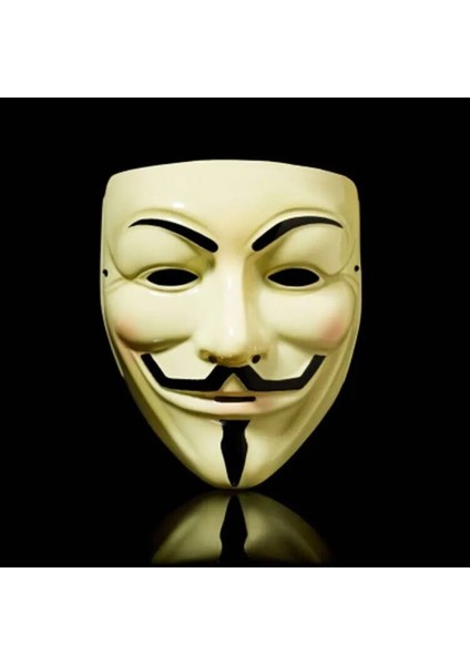 Altın Hackerlar Maskesi Çoklu Renk V Maske Kostüm Cosplay Partisi, Maskeli Balo, Şövalye Maskesi, Yüz Parçası, Yakışıklı Maske (Yurt Dışından) modelleri