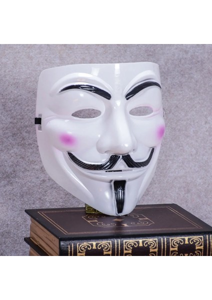 Altın Hackerlar Maskesi Çoklu Renk V Maske Kostüm Cosplay Partisi, Maskeli Balo, Şövalye Maskesi, Yüz Parçası, Yakışıklı Maske (Yurt Dışından) indirimleri