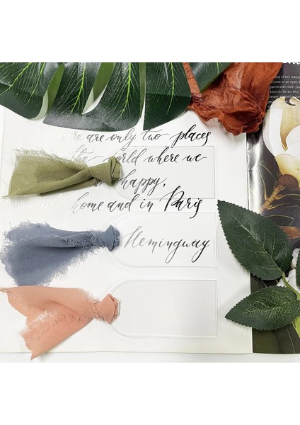 Buzlu 20 Adet 10/20/50 Adet Akrilik Düğün Yeri Kartı Ipek Kurdele Asılı Isim Etiketi Arch Boş Düğün Dekorasyon Dıy Froste Oturma Kartları (Yurt Dışından) fırsatları