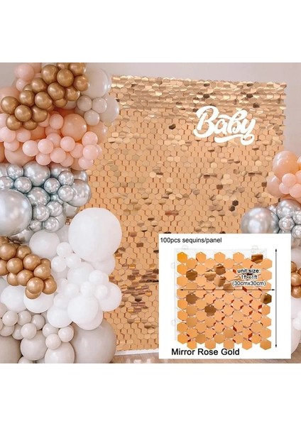 Stil 9 Yanardöner Parti Payet Zemin Glitter Pırıltılı Kare Payet Paneli Düğün Doğum Günü Partisi Dekorasyon Bebek Duş Perdesi (Yurt Dışından)