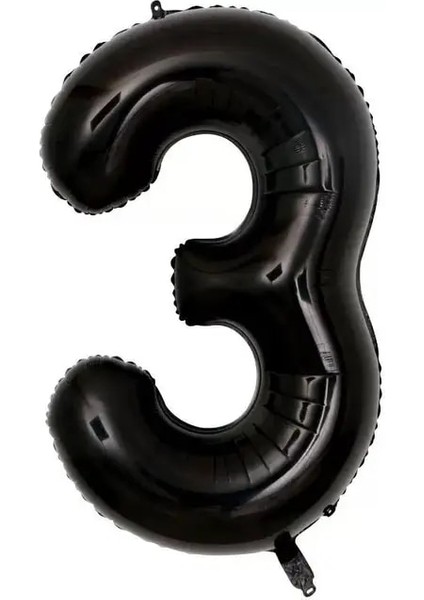 Numarası 3 40 Inç Büyük Sayı Folyo Siyah Balonlar 0 1 2 3 4 5 6 7 8 9 Top Doğum Günü Partisi Dekorasyon Yetişkin Çocuklar Balon Helyum Partisi Globos (Yurt Dışından)