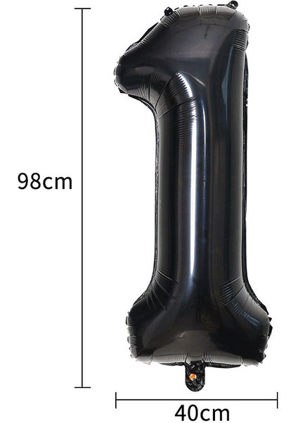 Numarası 3 40 Inç Büyük Sayı Folyo Siyah Balonlar 0 1 2 3 4 5 6 7 8 9 Top Doğum Günü Partisi Dekorasyon Yetişkin Çocuklar Balon Helyum Partisi Globos (Yurt Dışından) fırsatları