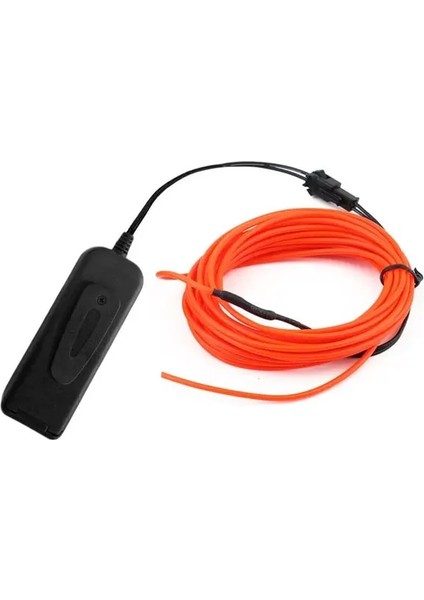 Kırmızı 5 M Glow El Tel Kablo LED Neon Noel Dans Partisi Dıy Kostümleri Giyim Aydınlık Araba Işık Dekorasyonu Elbise Topu Rave 1 M/3 M/5 M (Yurt Dışından)