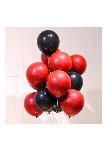Mix 10 Adet 18 Inç Metalik Kırmızı Kalp Yakut Akik Kırmızı Balonlar Düğün Arka Plan Odası Dekorasyon Aşk Mektubu Balon Sevgililer Dekor (Yurt Dışından)