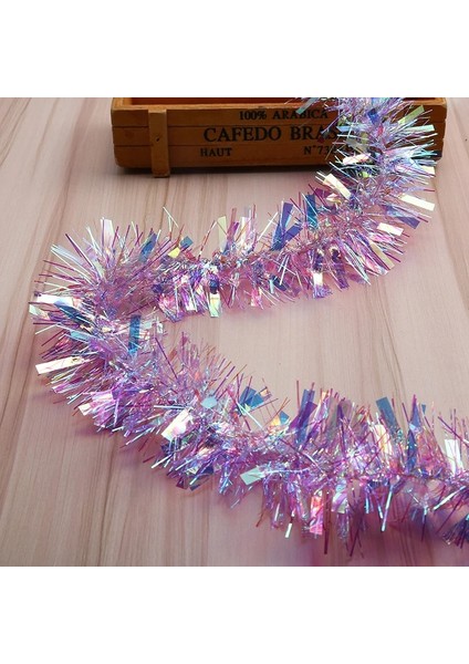Purple-2meters 2 M Muhteşem Renkli Folyo Madder Noel Ağacı Çelenk Doğum Günü Partisi Düğün Dekor Şükran Günü Ev Dekorasyon Malzemeleri (Yurt Dışından) indirimleri
