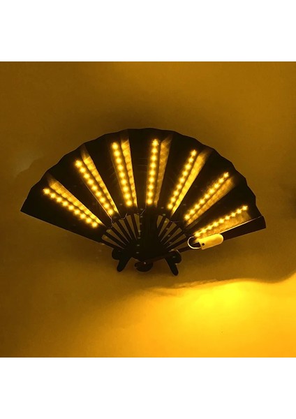 6 V Soğuk Beyaz LED Fan Yanıp Sönen Katlanır Dans Işıkları Fan Gece Gösterisi Aydınlık Dj Floresan Bar Club Glow Parti Malzemeleri Renk Değiştiren Fan (Yurt Dışından) indirimleri