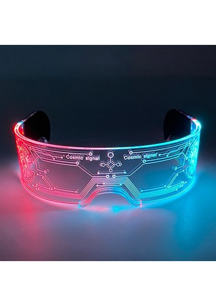 LED Gözlük B LED Gözlük Renkli Neon Işıklı Gözlük Renk Değiştiren Işık Up Gözlük Rave Kostüm Partisi Dekoru Dj Gözlük Performans Sahne (Yurt Dışından) fiyatları