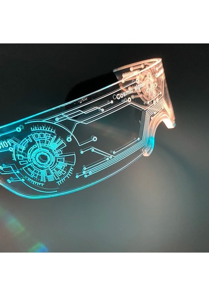LED Gözlük B LED Gözlük Renkli Neon Işıklı Gözlük Renk Değiştiren Işık Up Gözlük Rave Kostüm Partisi Dekoru Dj Gözlük Performans Sahne (Yurt Dışından) fırsatları