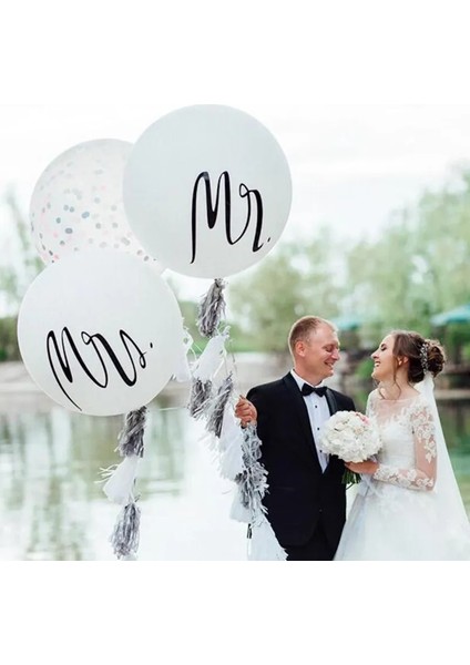 Mr 36 Inç Mr Mrs Evlenmek Düğün Büyük Lateks Balon Helyum Şişme Hava Büyük Balon Doğum Günü Partisi Dekoru Düğün Dekorasyon (Yurt Dışından)