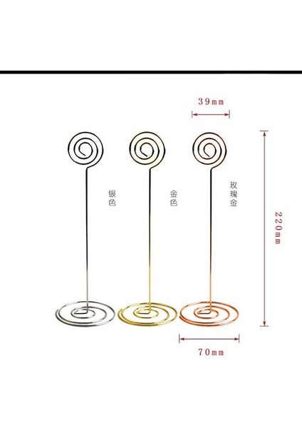 220 mm A Gümüş 10 Adet Altın Kalp Şekli Fotoğraf Tutucu Standları Masa Numarası Tutucular Düğün Parti Dekor Için Yer Kart Kağıdı Menü Klipler (Yurt Dışından)