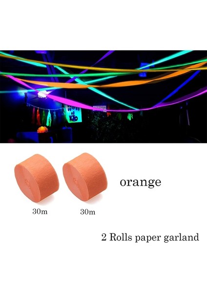 2 Rulo Kağıt Bant D Blacklight Neon Parti Malzemeleri Karanlıkta Parlayan Neon Flamalar Garland Floresan Balon Uv Bant Blacklight Parti Dekoru Için (Yurt Dışından)