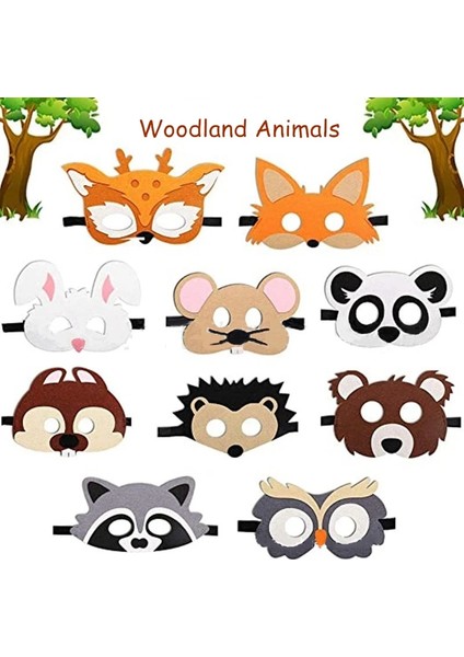 Fare Çocuklar Erkek Kız Orman Arkadaşı Karikatür Orman Woodland Yaratıklar Hayvan Hayvanat Bahçesi Kamp Tema Kostüm Doğum Günü Partisi Favor Malzemeleri (Yurt Dışından) fiyatları