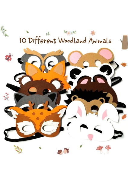 Fare Çocuklar Erkek Kız Orman Arkadaşı Karikatür Orman Woodland Yaratıklar Hayvan Hayvanat Bahçesi Kamp Tema Kostüm Doğum Günü Partisi Favor Malzemeleri (Yurt Dışından) indirimleri