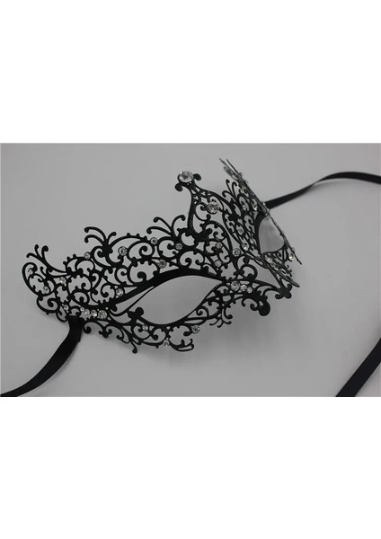 Gümüş Kadın Kız Siyah Altın Gümüş Beyaz Renk Venedik Metal Telkari Lazer Kesim Masquerade Maske Opera Gösterisi Düğün Parti Maskeleri (Yurt Dışından) modelleri